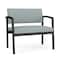 Lesro Lenox Steel Chair, Ash (Blue) Seat, Ash Back, 33 W 24.5 L 32 H, Linette Vinyl Seat LS1401 - alternate 1